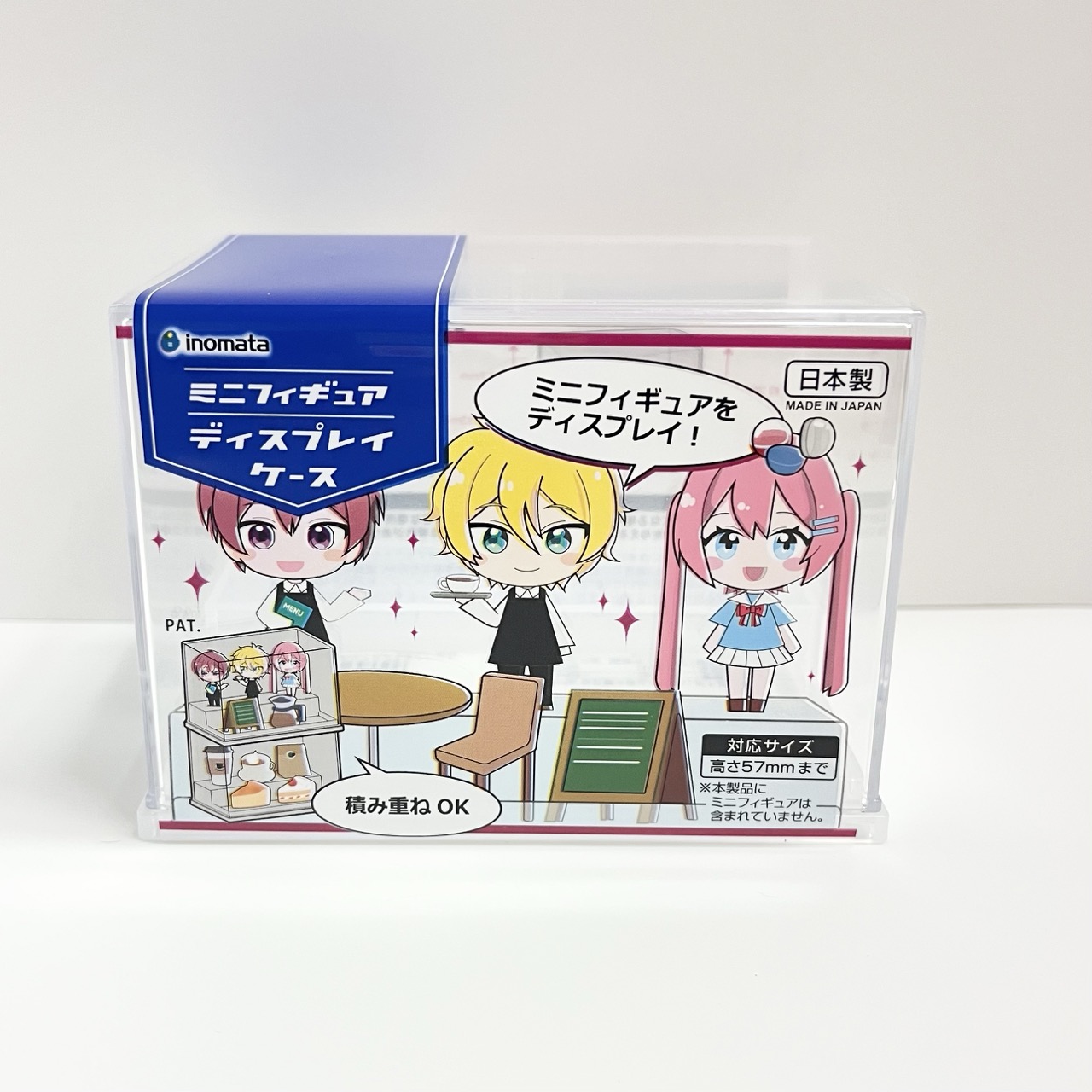 セリアのミニフィギュアディスプレイケースのパッケージ