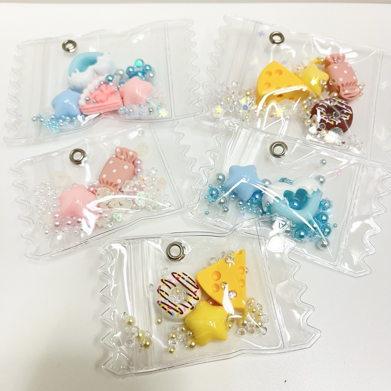 セリアのキャンディーバッグに詰めた完成品を上から見たところ