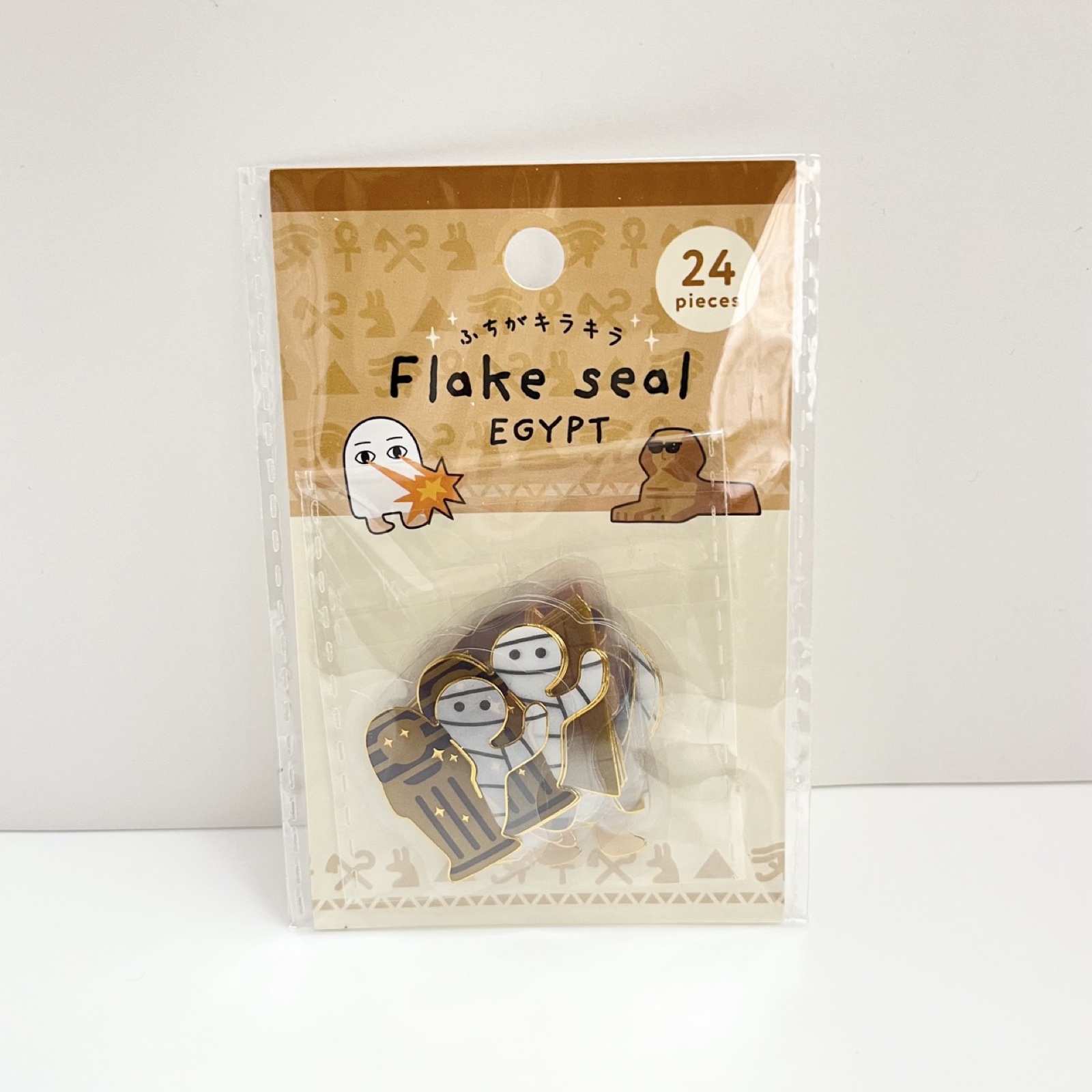 セリアのエジプトのフレークシール Flake seal EGYPT パッケージ