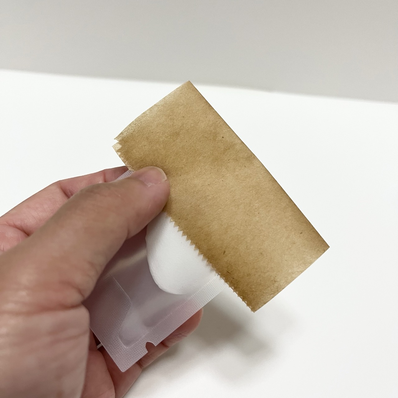 クッキングシートをのせたところ